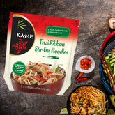 Thai Ribbon Stir Fry Noodles